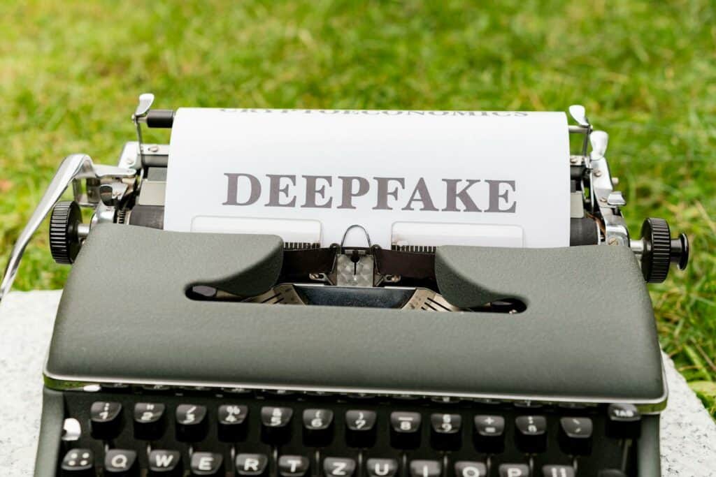 A typewriter with the word deeppake on it