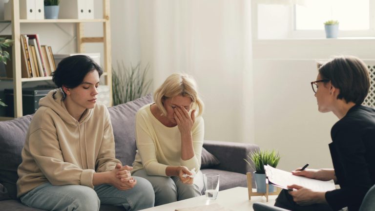 teen in therapy